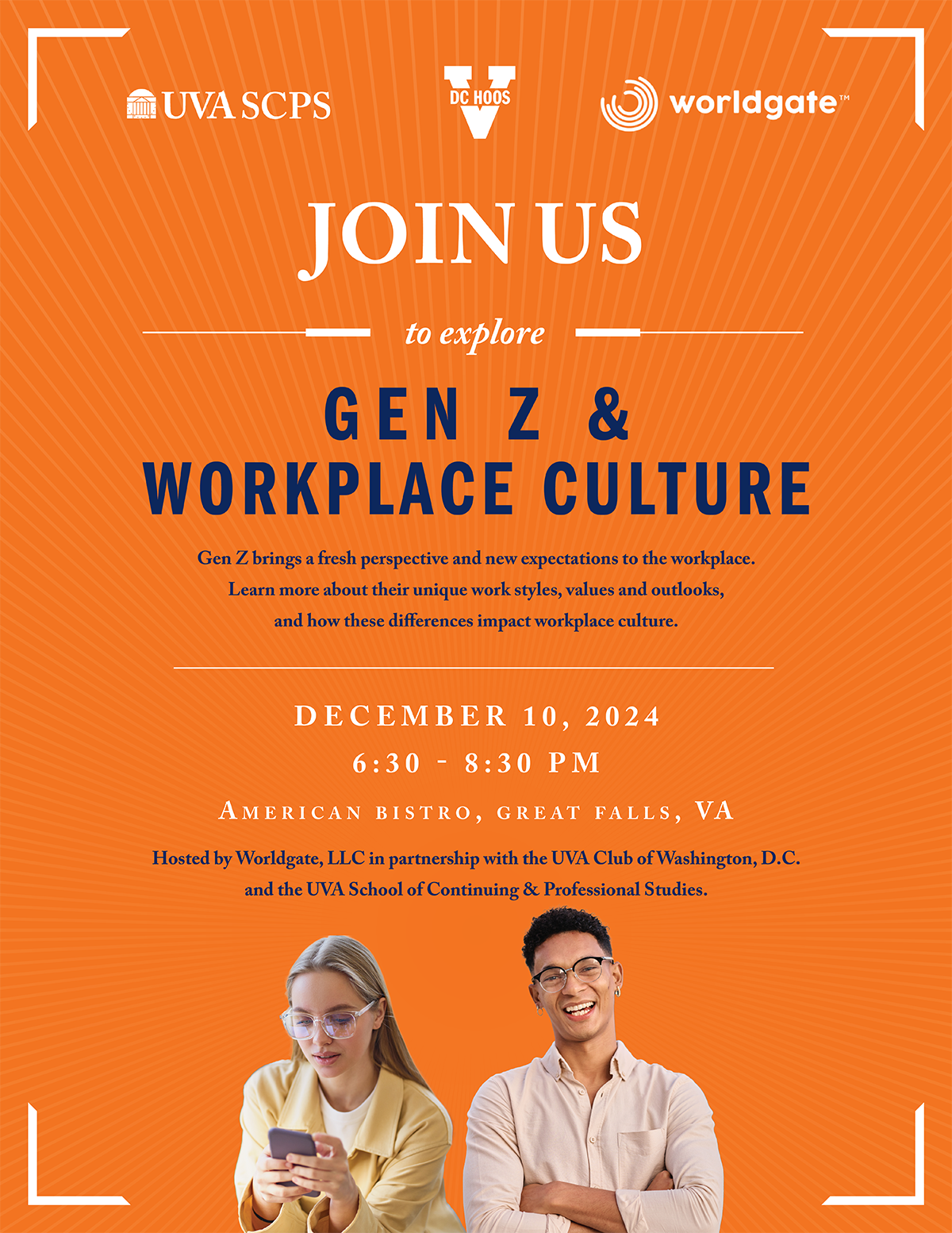 Gen Z and Workplace Culture event invitation