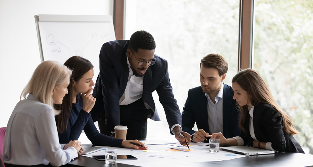 Colleagues in a meeting