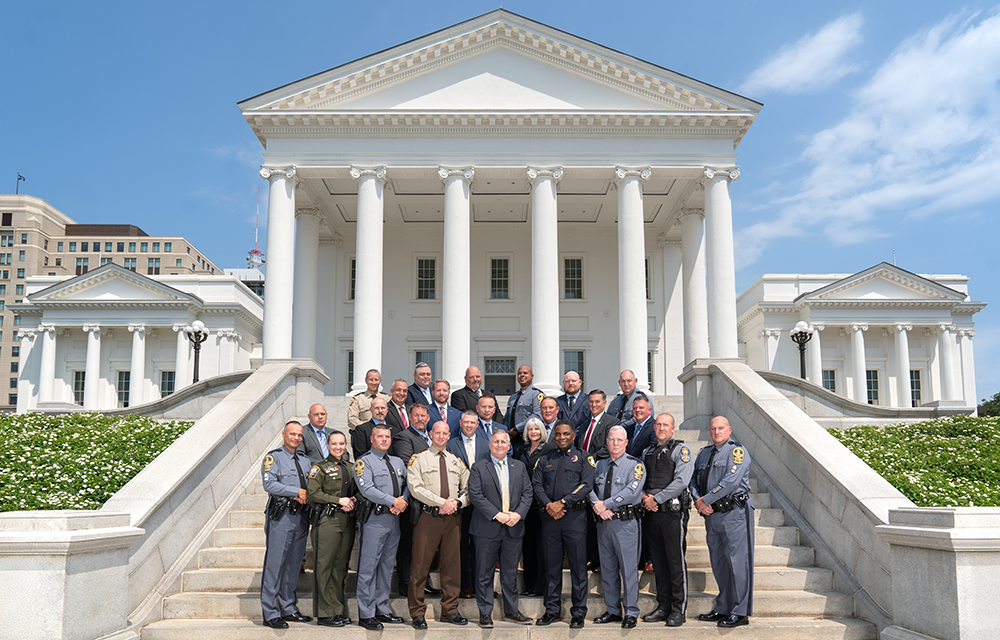 NCJCC Class 2024 in front of State Building